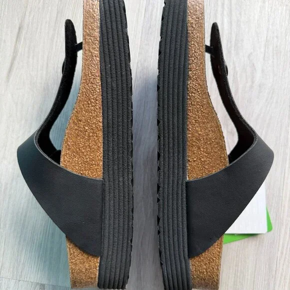 NEW NWT Birkenstock - Papillio Gizeh Platform Vegan Black - 2 Sizes Available - Picture 9 of 16